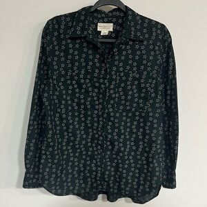 Denim & Supply Cotton Star Print Button Front Shirt